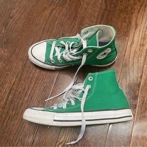 Green High-Top Chuck Taylor’s